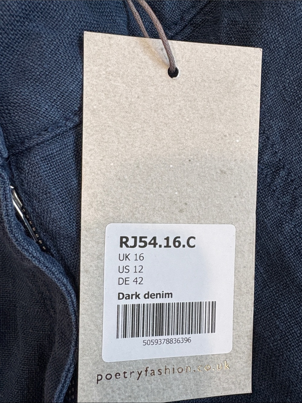 POETRY‎ RELAXED SHORTS Heavy linen Size 12 - Picture 10 of 10